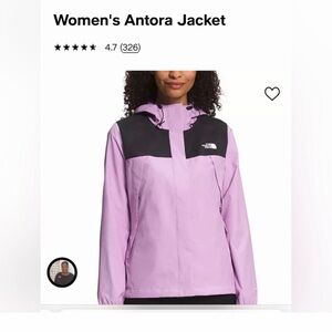 the north face colorblock antora jacket